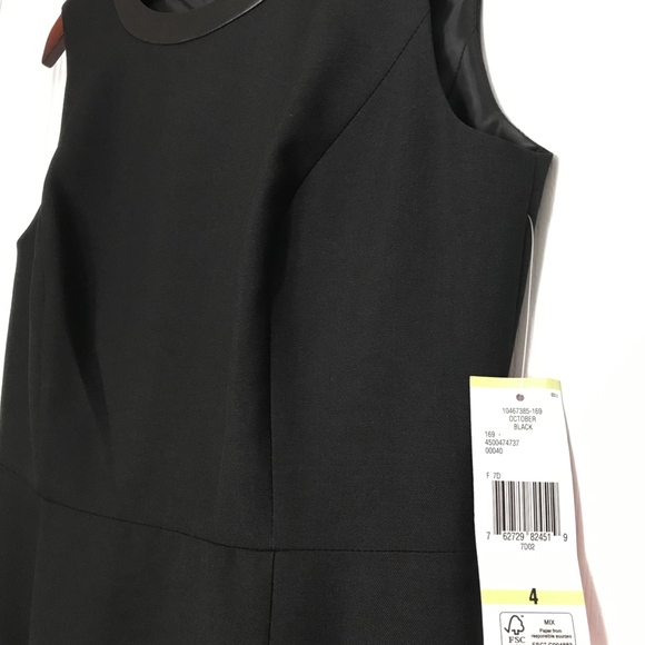 9 and Co Black Sheath Knee Length Dress - Picture 3 of 3